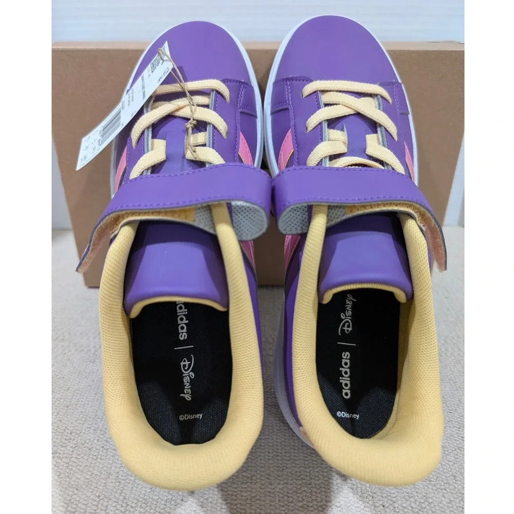 Adidas x Disney Grand Court Minnie Mouse Purple Pink Sneakers JS2347 Size 6.5Y